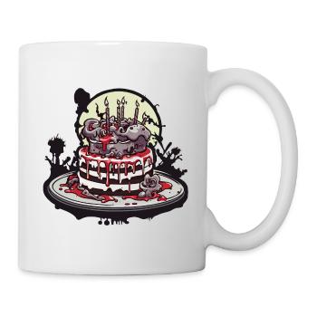 Birthday Cake / Cake / Happy Birthday / Cake - Mug - white - Right