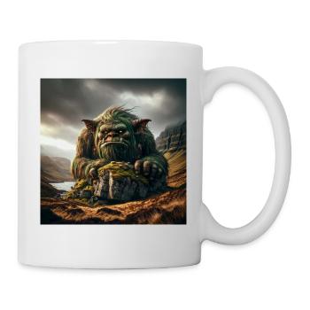 Troll in den Bergen - Tasse - Weiß - Rechts