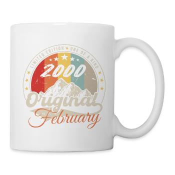 Anniversary Gift February 2000 Vintage 24 Years - Mug - white - Right