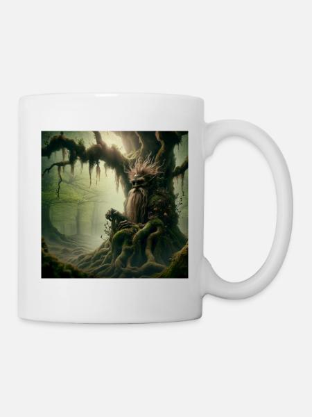 Troll im Baum - Tasse - Weiß