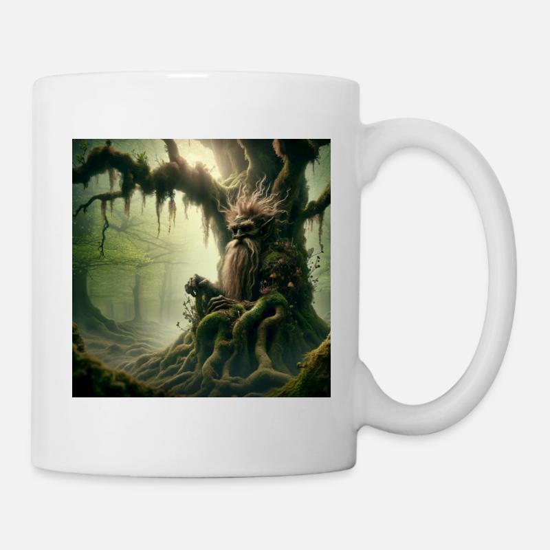 Troll dans l’arbre - Mug blanc - blanc