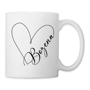 Bożena Nom Ligne de coeur - Mug blanc - blanc - Droite