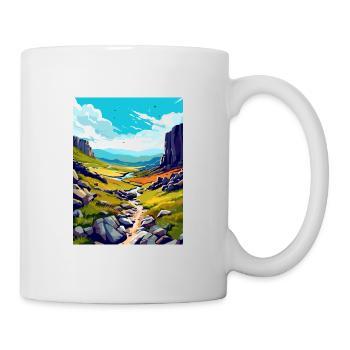 High Cup Nick Cumbria Vintage Travel Poster WPA - Mug - white - Right