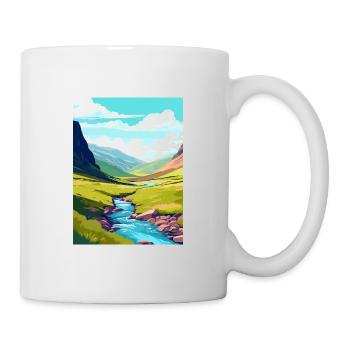 High Cup Nick Cumbria Vintage Travel Poster WPA - Mug - white - Right