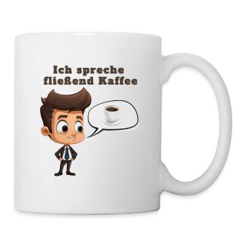 Je parle de café - Mug blanc - blanc - Droite