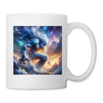 Troll in den Wolken - Tasse - Weiß - Rechts