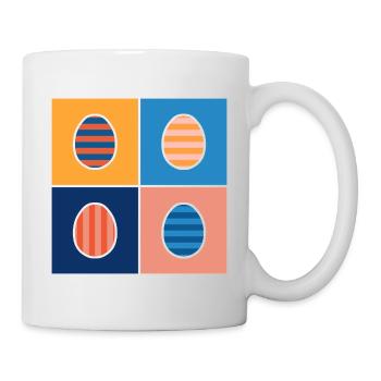 Striped Easter Eggs - Mug - white - Right