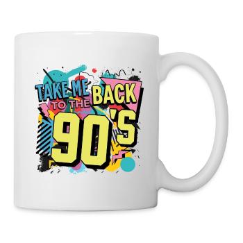 90s 90s Music Colorful Party Carnival Costume - Mug - white - Right