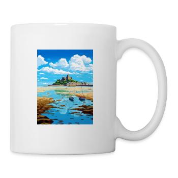 Marazion Cornwall Vintage voyage affiche Souvenir - Mug blanc - blanc - Droite