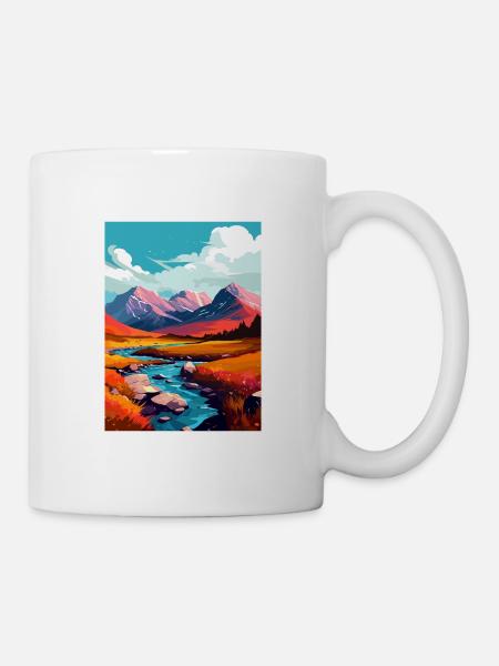 Ben Nevis Scotland Vintage Travel Poster Souvenir - Mug - white