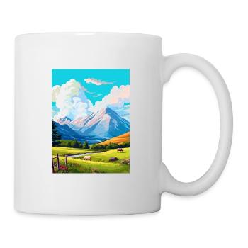 Ben Nevis Schottland Vintage Reise Poster Souvenir - Tasse - Weiß - Rechts