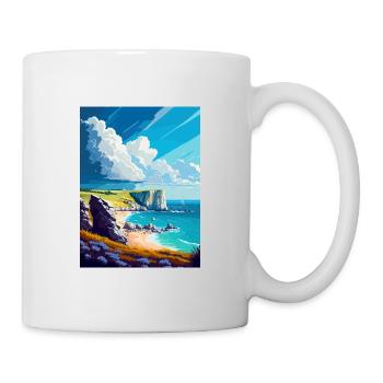 Dover England Kent Vintage Reiseposter Souvenir - Tasse - Weiß - Rechts