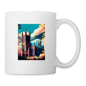 Manchester England Vintage Travel Poster Souvenir - Mug - white - Right
