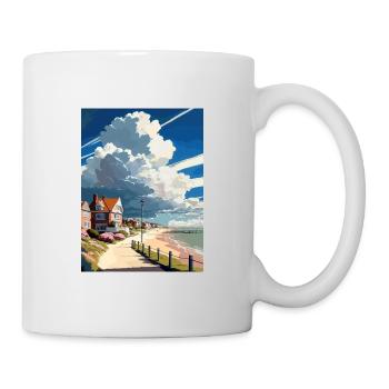 Felixstowe England Vintage Travel Poster Souvenir - Mug - white - Right