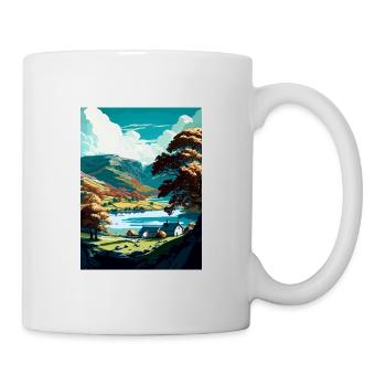 Coniston Decoration Vintage Travel Poster Souvenir - Mug - white - Right
