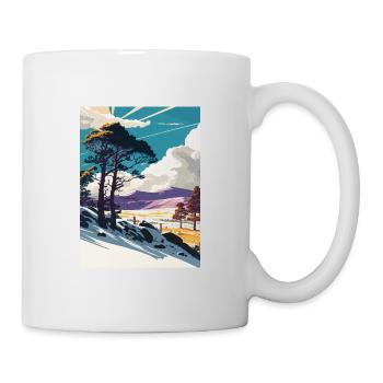 Cairngorms Scotland Vintage Travel Poster Souvenir - Mug - white - Right