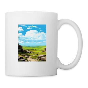 Bodmin Moor England Vintage Travel Poster Souvenir - Mug - white - Right