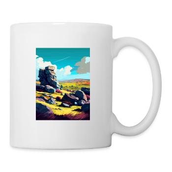 Bodmin Moor England Vintage Travel Poster Souvenir - Mug - white - Right