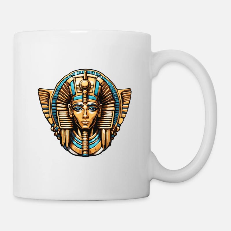 Ägypten / Pharao / Mumien / Hieroglyphen / Sphinx - Tasse - Weiß