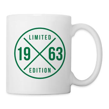 1963 Kreis 61. Geburtstag Farbwechsel - Tasse - Weiß - Rechts