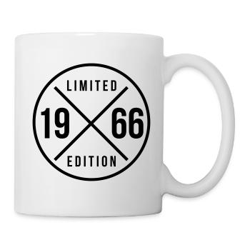 1966 cercle 58e anniversaire changement de couleur - Mug blanc - blanc - Droite