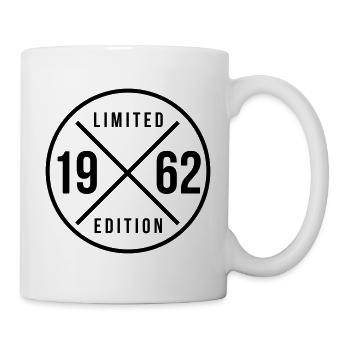 1962 cercle 62e anniversaire changement de couleur - Mug blanc - blanc - Droite