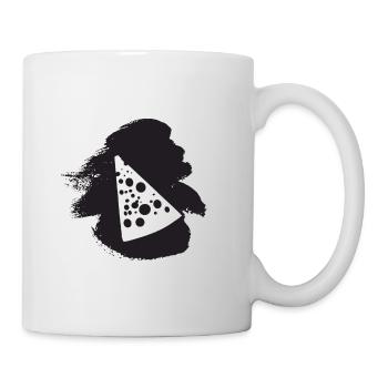 Maus Parmesan Feinschmecker - Tasse - Weiß - Rechts
