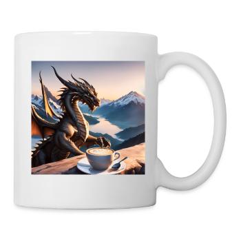 The Coffee Bean - Welsh coffee at it's best - Mug - white - Right