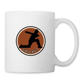 Pitcher Cricketmannschaft Cricketspieler - Tasse - Weiß - Rechts