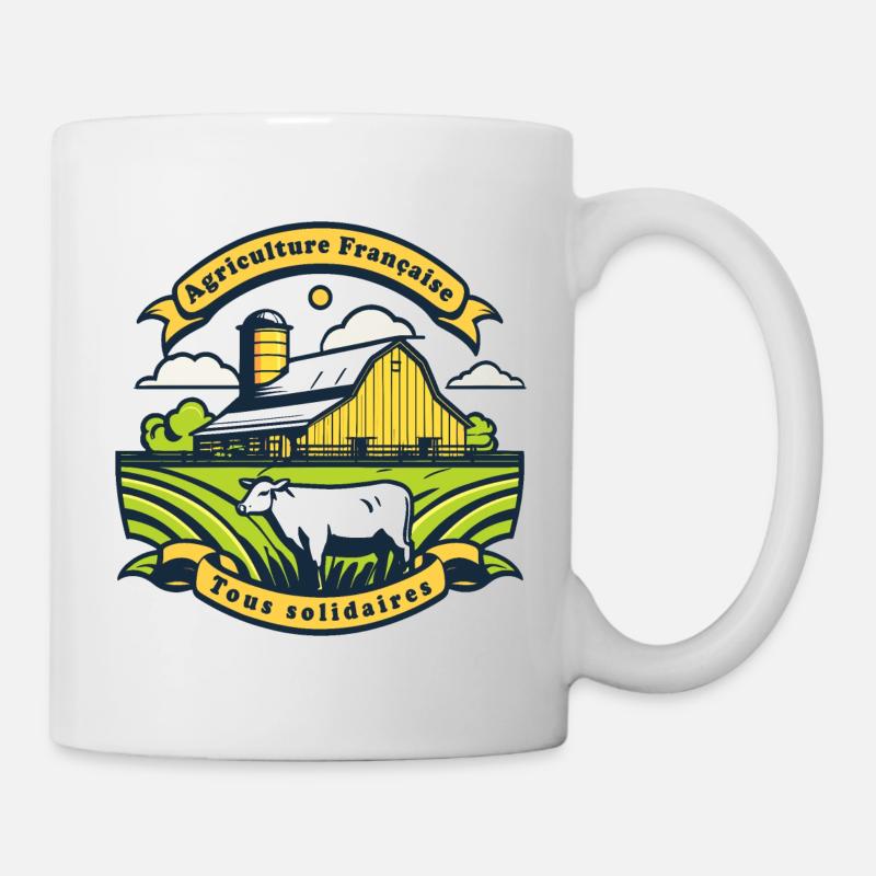 Soutien aux agriculteurs #1 - Mug blanc - blanc