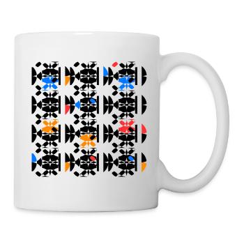 Motifs Géométriques et Colorés - Mug blanc - blanc - Droite