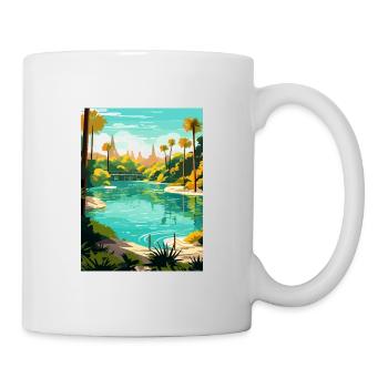 Rainbow Springs State Park Florida Travel Poster - Mug - white - Right