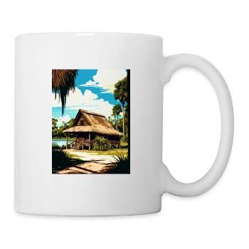 De Leon Springs State Park Florida Travel Poster - Mug - white - Right