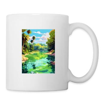 Rainbow Springs State Park Florida Travel Poster - Mug - white - Right