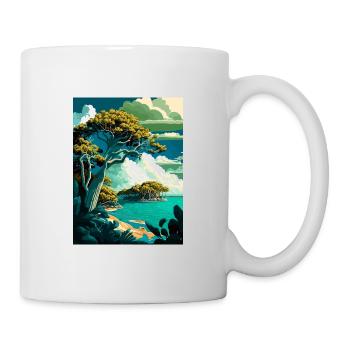 Biscayne Nationalpark Kamelrücken Florida Souvenir - Tasse - Weiß - Rechts