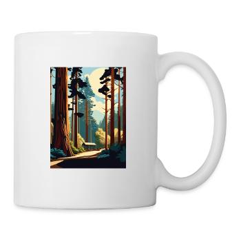 Muir Woods National Monument Kalifornien Souvenir - Tasse - Weiß - Rechts