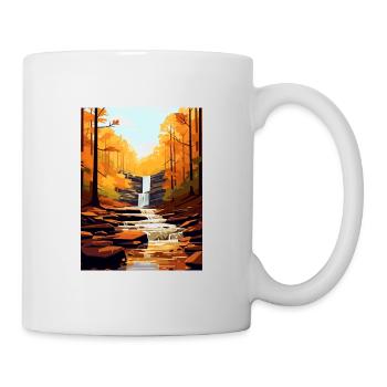 Souvenir du parc d’État de Ricketts Glen en Pennsylvanie - Mug blanc - blanc - Droite
