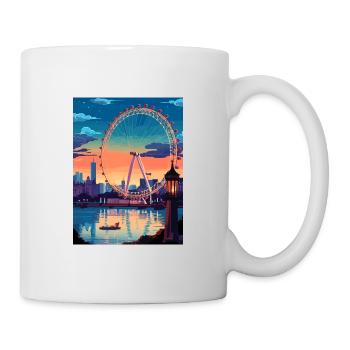 London Eye Vintage Travel Poster WPA Souvenir - Mug - white - Right