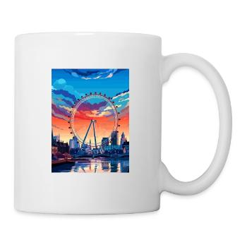 London Eye Vintage Travel Poster WPA Souvenir - Mug - white - Right