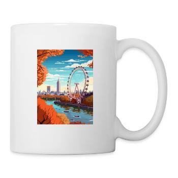 London Eye Vintage Travel Poster WPA Souvenir - Mug - white - Right