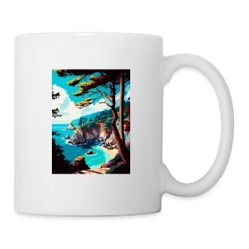 Julia Pfeiffer Burns State Park Kalifornien Reisen - Tasse - Weiß - Rechts