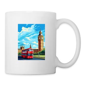 London England Vintage Travel Poster WPA Souvenir - Mug - white - Right