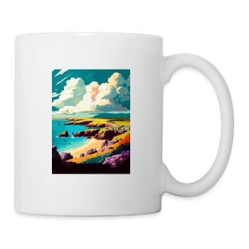 Pembrokeshire Vintage Travel Poster WPA Souvenir - Mug - white - Right