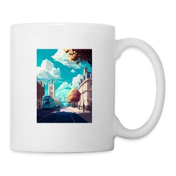 London England Vintage Travel Poster WPA Souvenir - Mug - white - Right