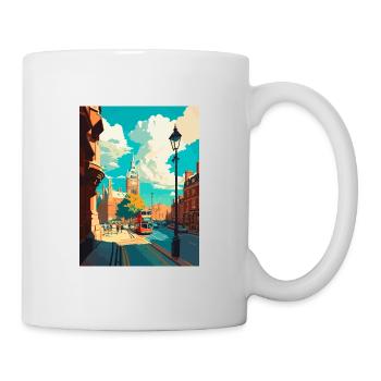London England Vintage Travel Poster WPA Souvenir - Mug - white - Right