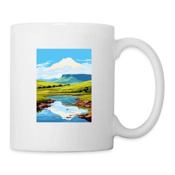 Brecon Beacons Vintage Travel Poster WPA Souvenir - Mug - white - Right