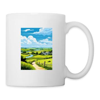 St Day Cornwall Vintage Travel Poster WPA Souvenir - Mug - white - Right