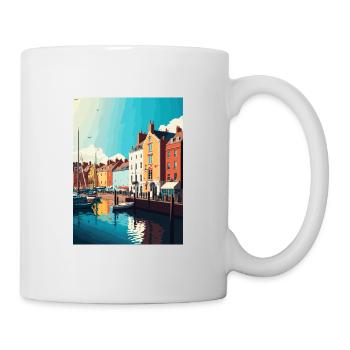 Weymouth England Vintage Travel Poster Souvenir - Mug - white - Right