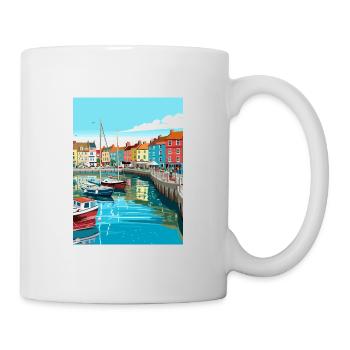 Weymouth England Vintage Travel Poster Souvenir - Mug - white - Right