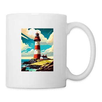 Plymouth Angleterre Vintage voyage affiche Souvenir - Mug blanc - blanc - Droite